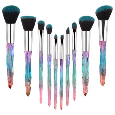 10pcs High Quality Makeup Brushes Soft Facial Cosmetics Tool Kit Professional Brush For Powder Foundation Blush Eyeshadow